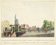 31634 Afbeelding van het inhalen van prins Albert van Pruissen en prinses Marianne der Nederlanden door Utrechtse ...